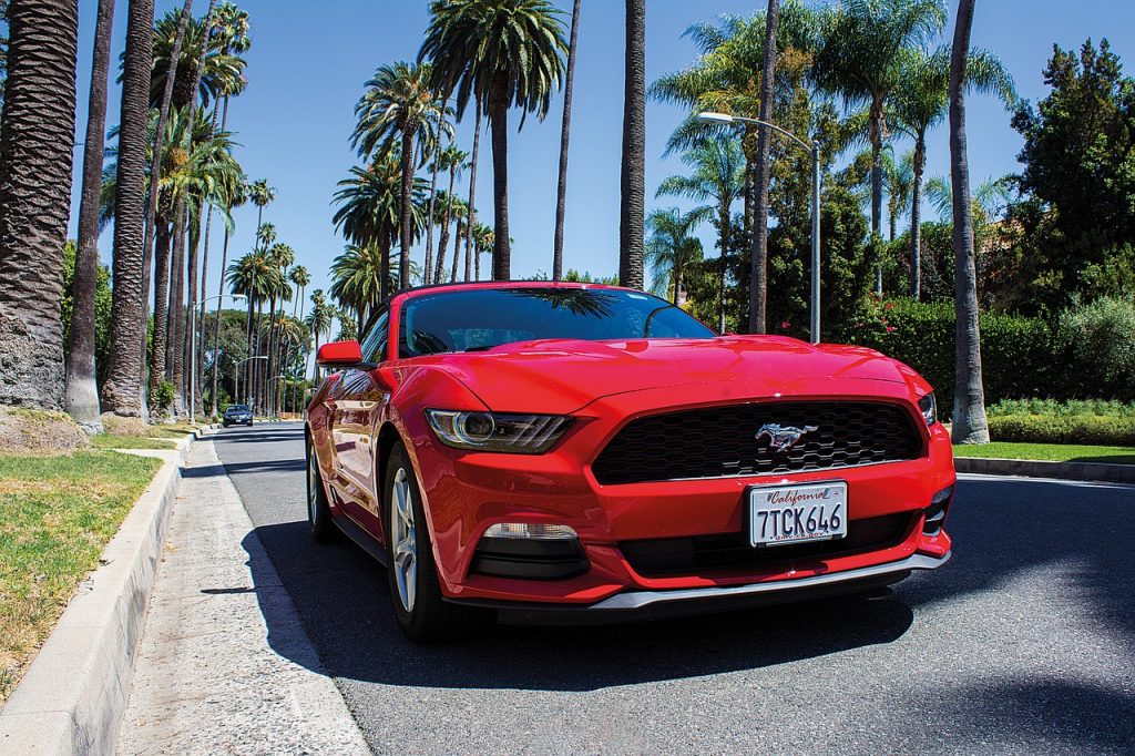 Leiebil Los Angeles - Mustang Cabriolet